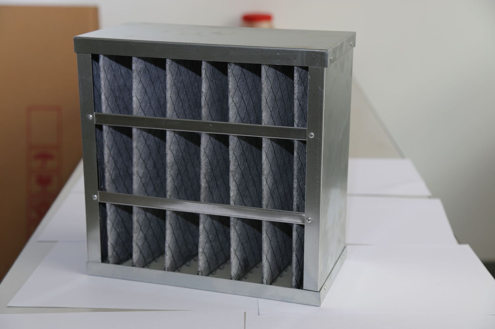 厂家直销 活性炭过滤器 镀锌框含炭折叠滤料 除异味空气过滤器