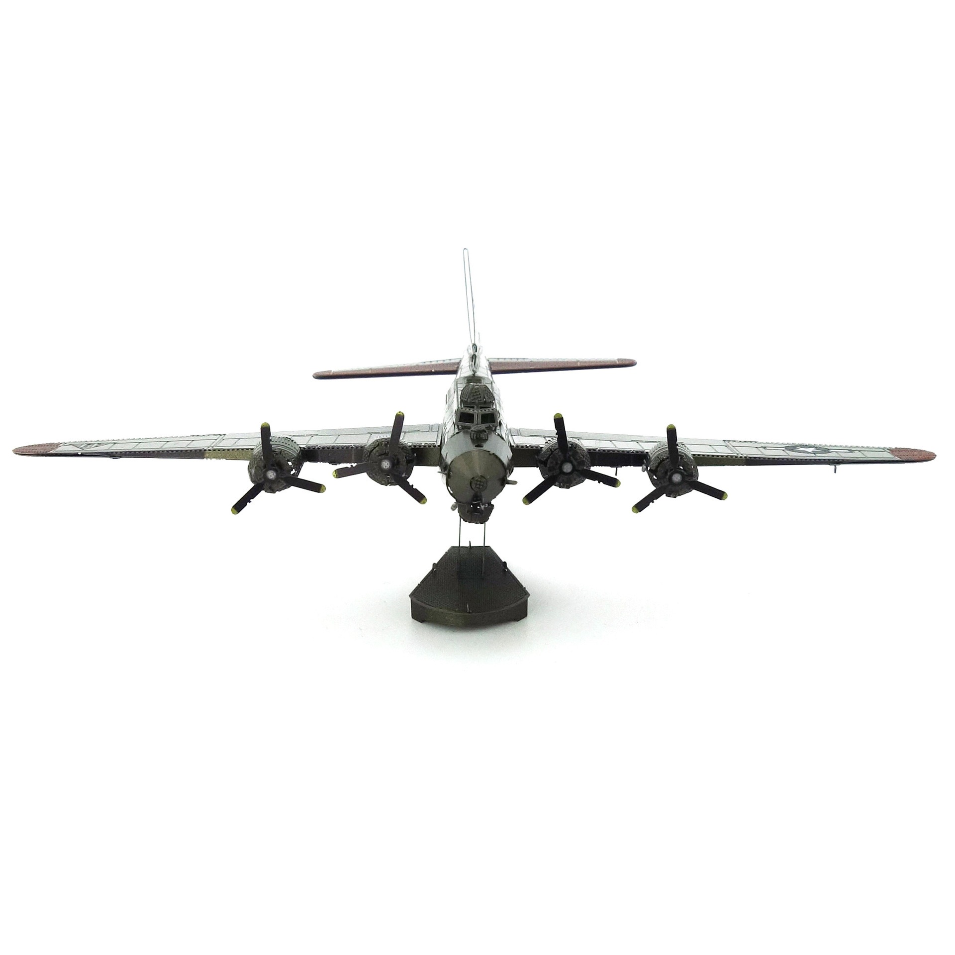 爱拼 全金属3d立体diy拼图拼装模型 b17轰炸机 彩色版