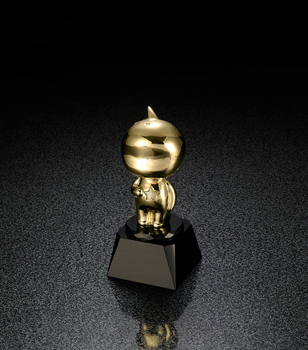 阿里旺旺头像金属合金奖杯定制创意个性奖杯公司年会颁奖纪念礼品