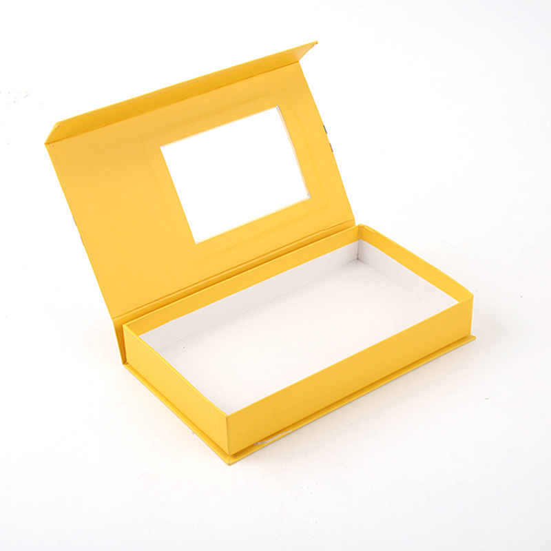 勋章纪念币礼品盒定做外贸透明开窗翻盖书形纸盒公仔内衣裤包装盒