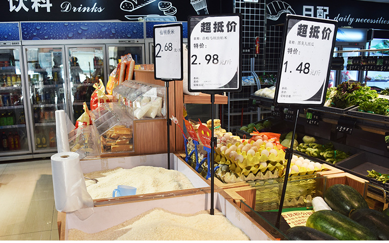 超市价格牌 台式展示架pop架子广告牌a4促销牌堆头支架标识牌升降