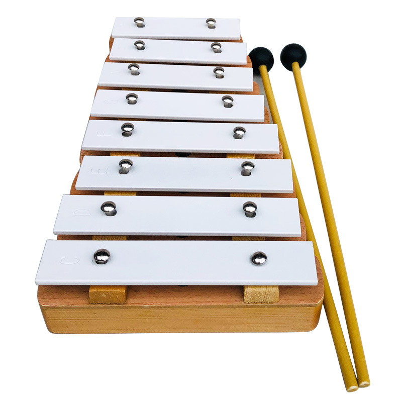 正品教学8音砖八音块音准 奥尔夫教具乐器 敲琴铝板钟琴一件代发