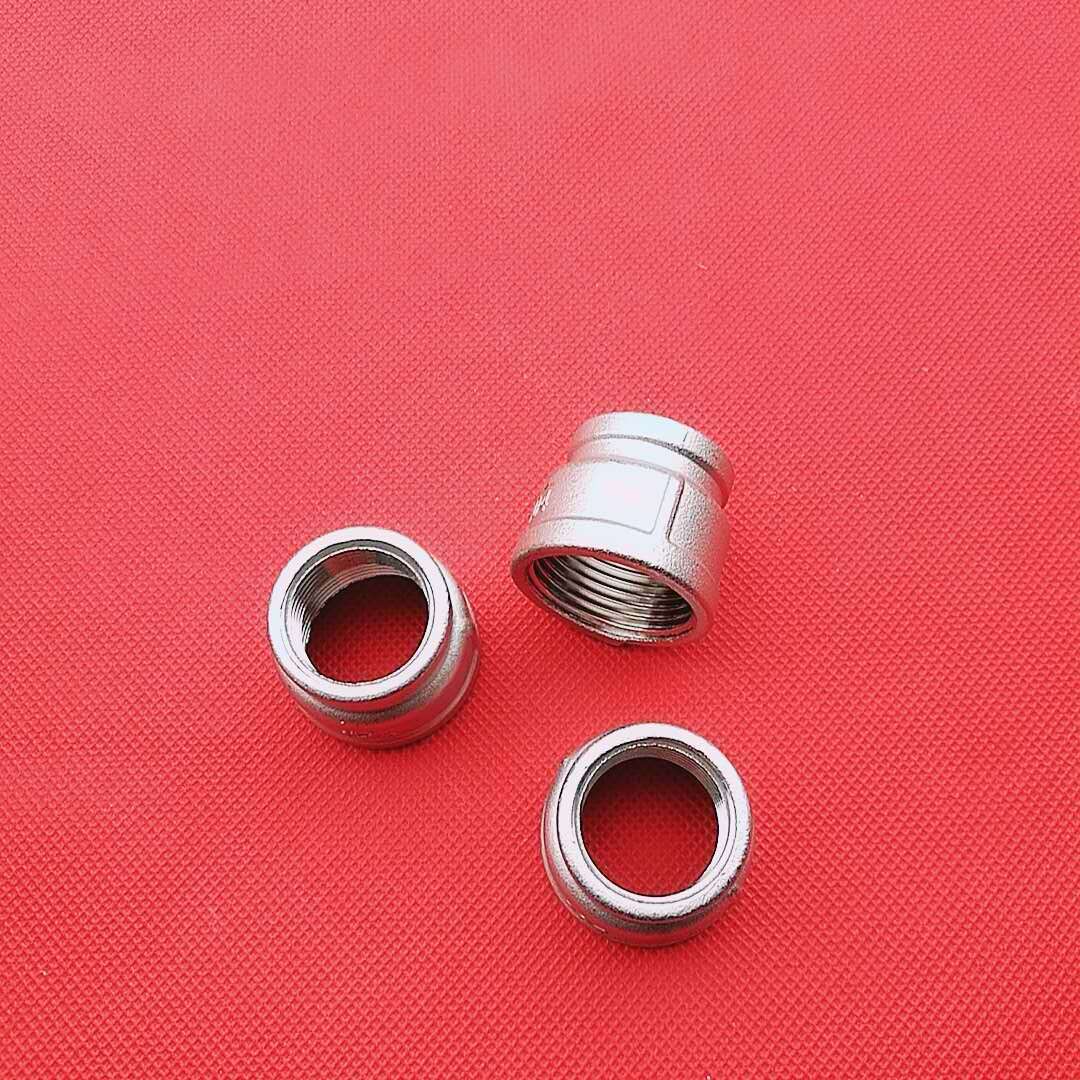 304不锈钢变径直通大小接头6分x4分1寸x6分1寸x4分直接头异径直通-阿