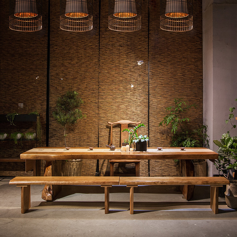 实木泡茶桌椅组合功夫茶桌中式茶艺桌茶几茶道桌子简约古典喝茶桌