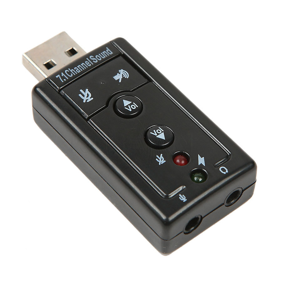 usb71独立声卡外置声卡电脑笔记本声卡win7免驱高音质