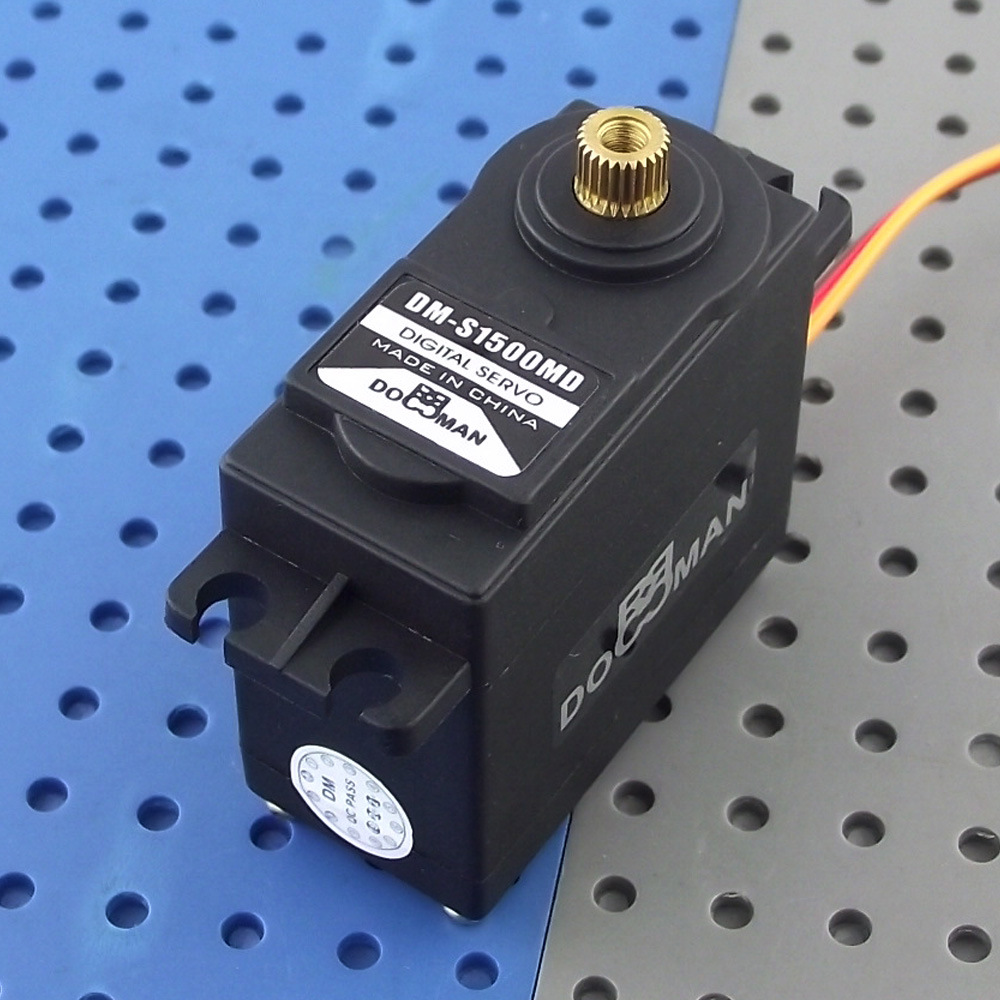 dm-s1500md金属齿15kg舵机转向油门伺服器数码舵机
