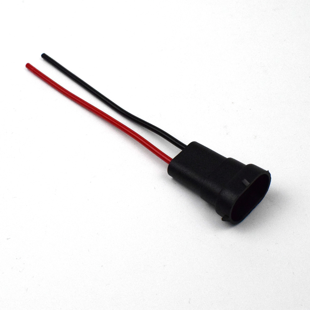 汽车插座线led hid h11 h9 h8 880 h16jp防水公母接头插头带线