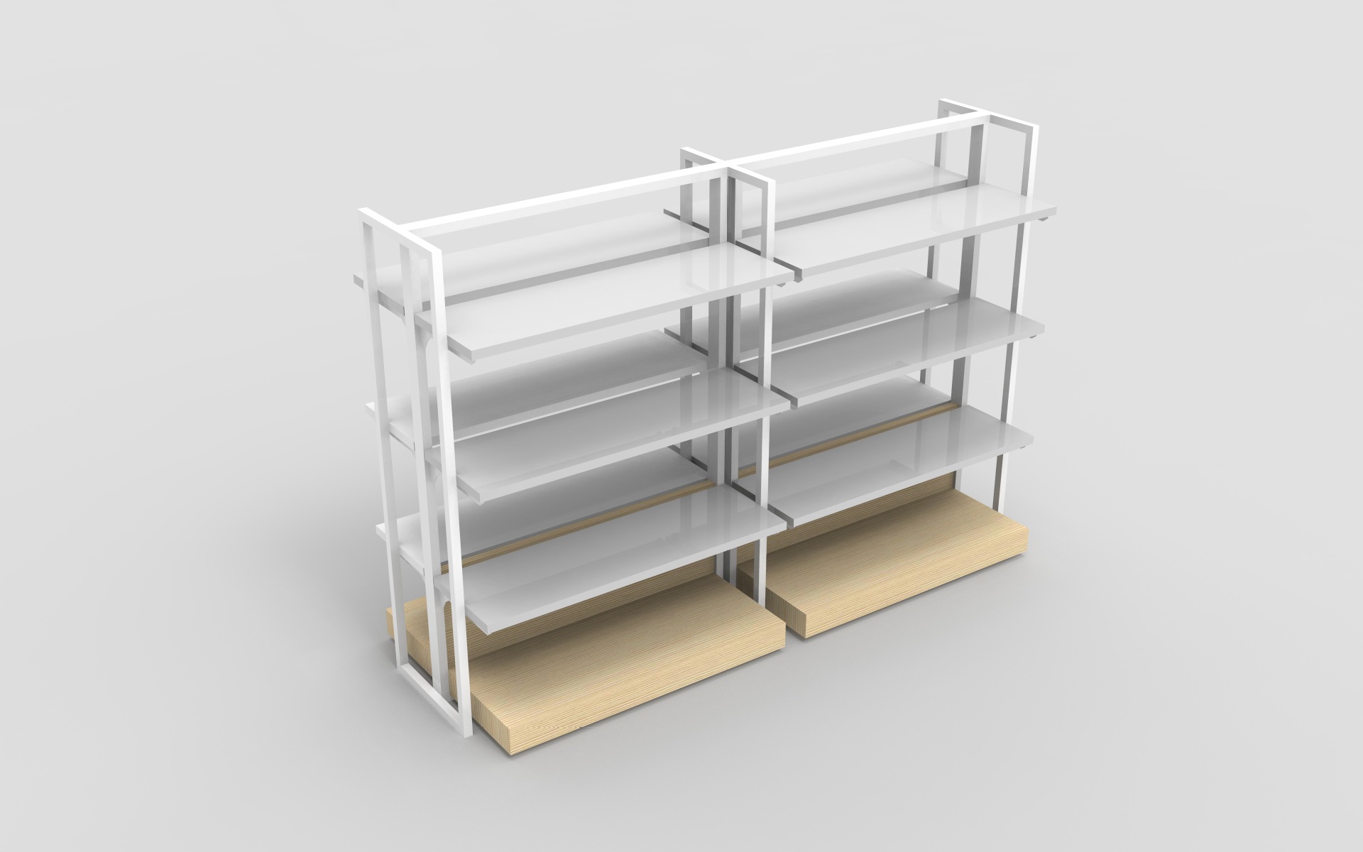 商用货架展示架精品百货零食文具格子架店产品母婴店优品陈列柜