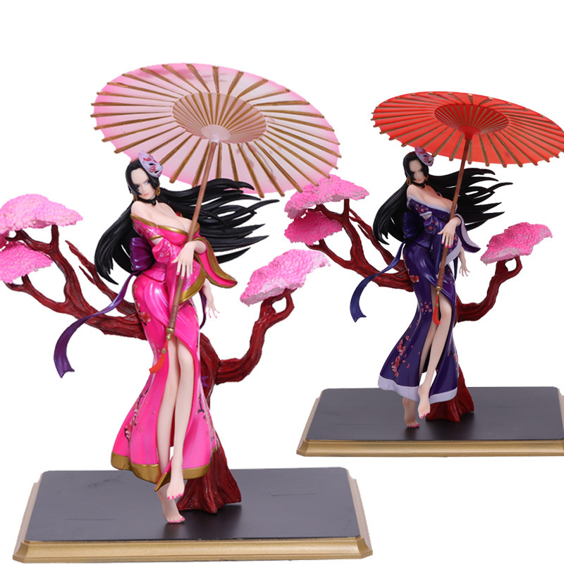 海贼王天狮歌舞伎红紫色女帝蛇姬汉库克盒装手办玩具公仔雕像