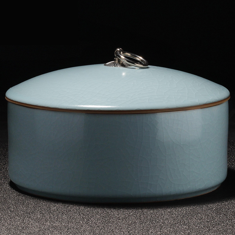 大号汝窑茶洗带盖水洗家用小号水盂笔洗茶具配件特大洗茶杯盆器皿