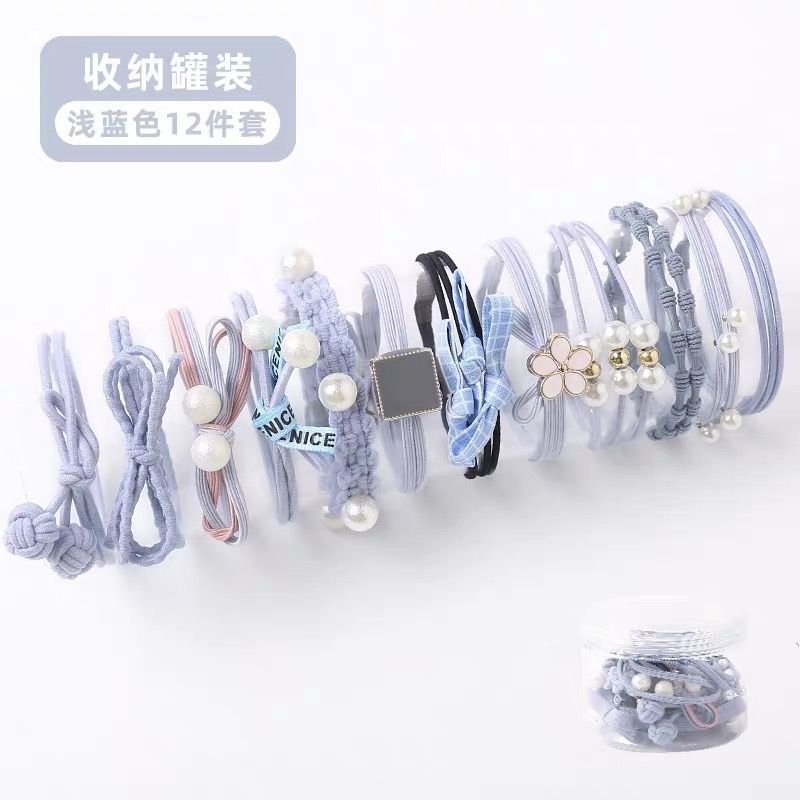 Women's Korean-Style Internet Celebrity 2023 New Hair Rope High Elastic Ins Hair Accessories Hair Ring Simple Hair-Binding Rubber Band Headdress