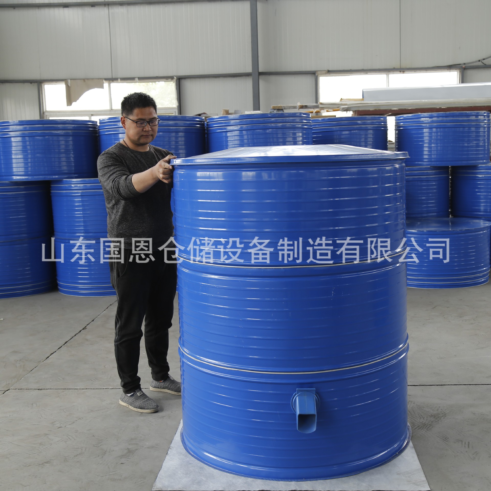 金属新款粮仓铁皮谷仓米仓稻谷仓大型粮食储存仓大号粮仓