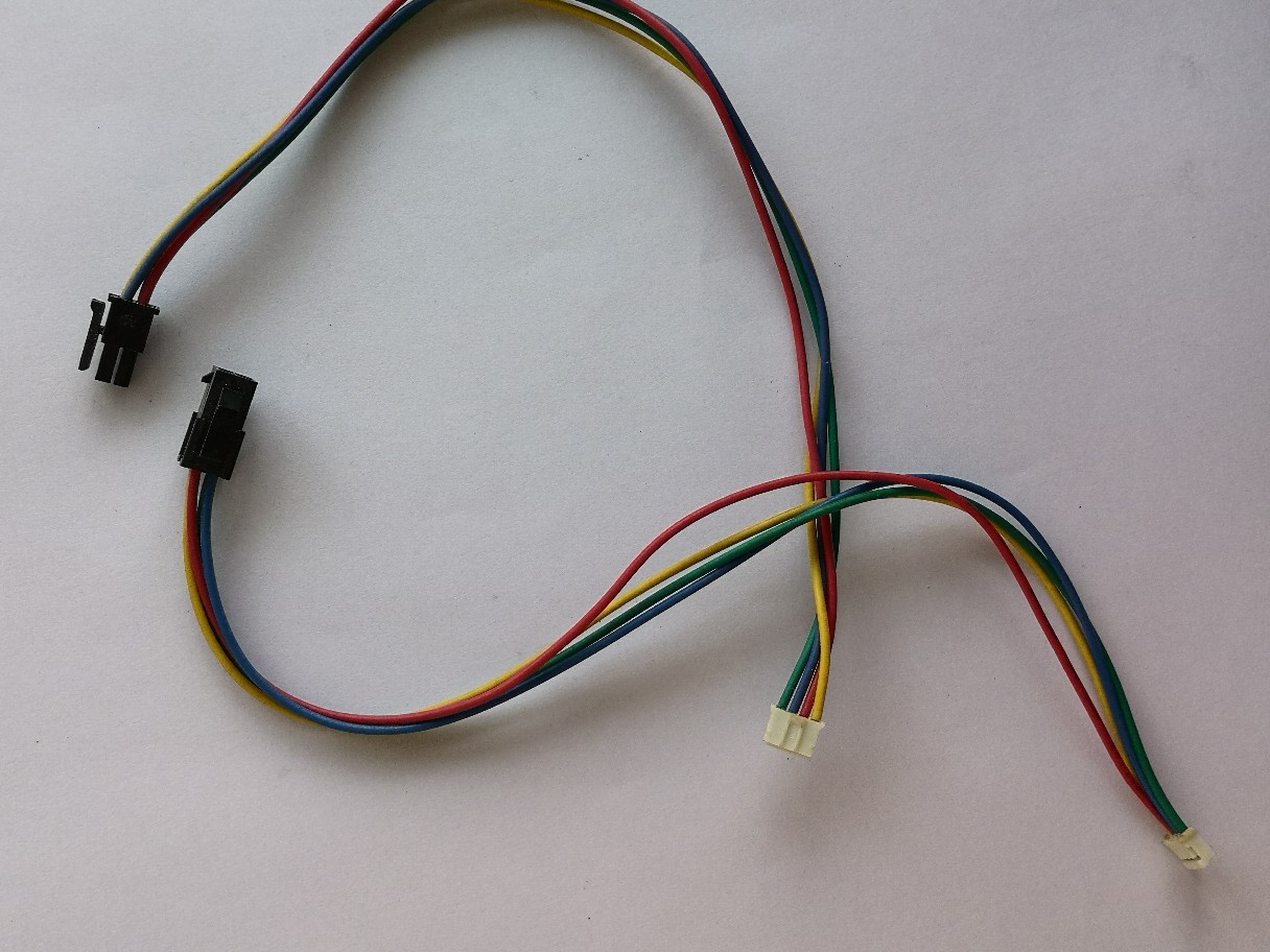 molex5557公母插头空接连接线 带扣防脱连接线