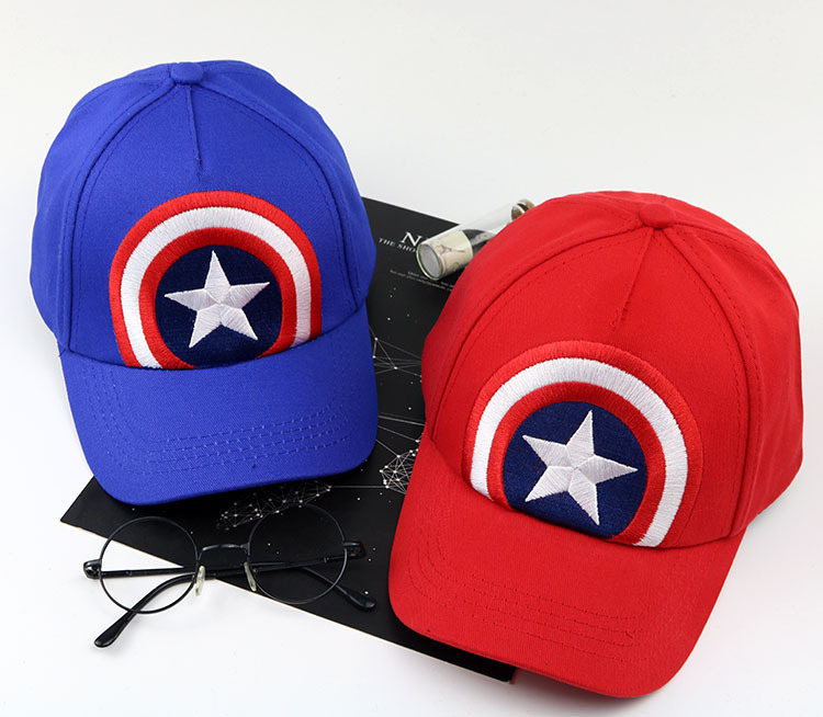 欧美外贸美国队长棒球帽儿童 卡通嘻哈男童帽子批发a151