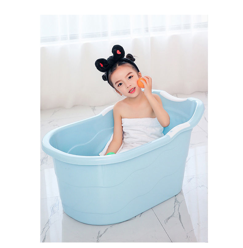 浴盆宝宝洗澡桶大号儿童洗澡盆家用小孩沐浴桶加厚全身浴缸