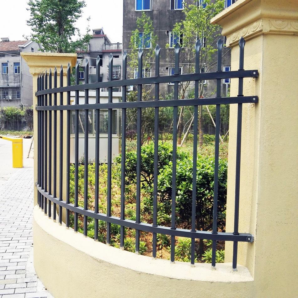 力澜厂家锌钢防护栏杆烤漆小区组装栏杆建筑护栏户外栅栏围墙护栏