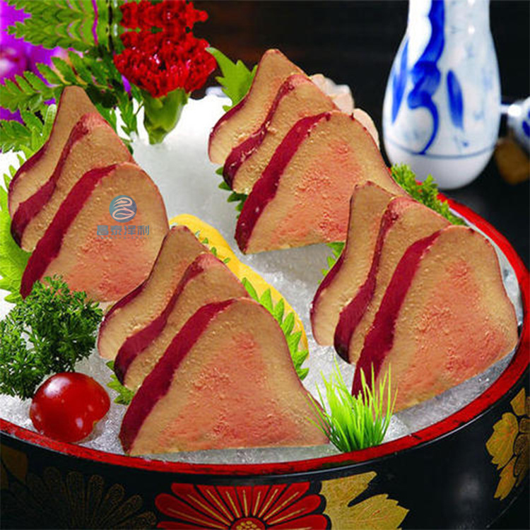 黄沙市场百盛千鲜蓝莓红酒鹅肝入口融化即食刺身鹅肝冰镇1公斤价