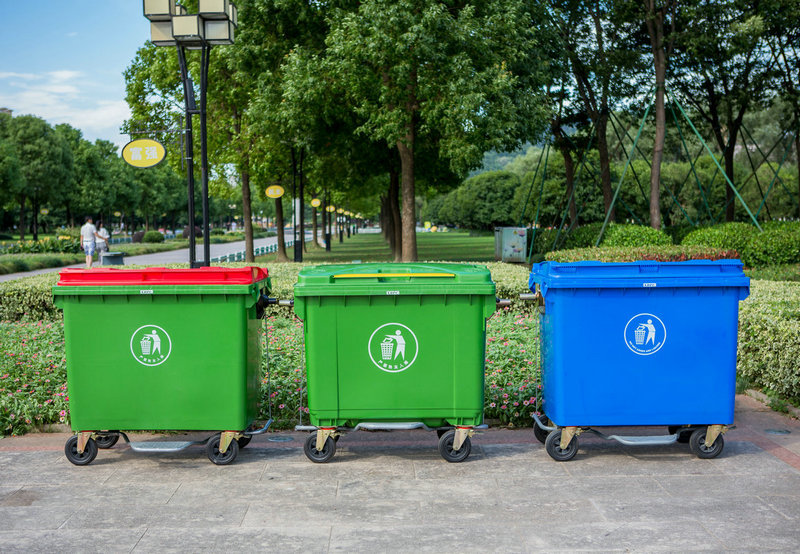 660l1100l1200升户外大型移动环卫垃圾桶塑料垃圾桶环保垃圾桶