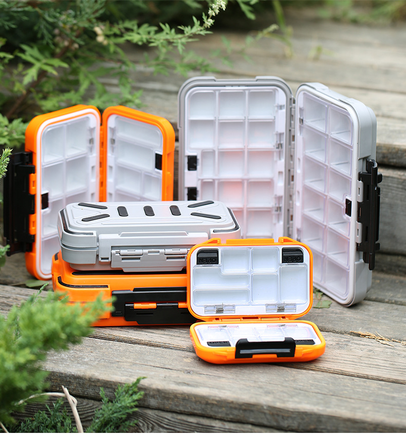 钓鱼配件盒小防水渔具路亚饵盒矶钓多功能鱼钩收纳盒台钓工具大号