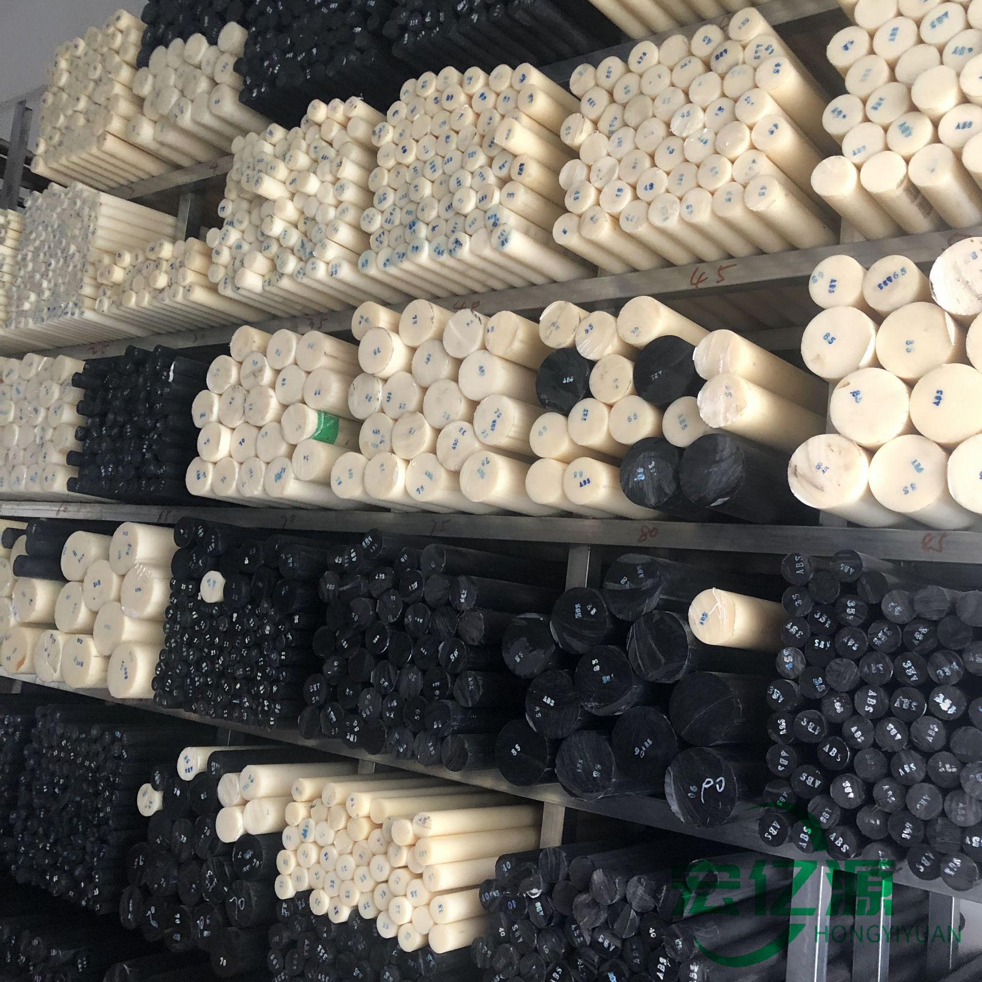 abs塑料胶棒圆形实心abs棒材abs胶条abs小圆棒塑料条加工雕刻