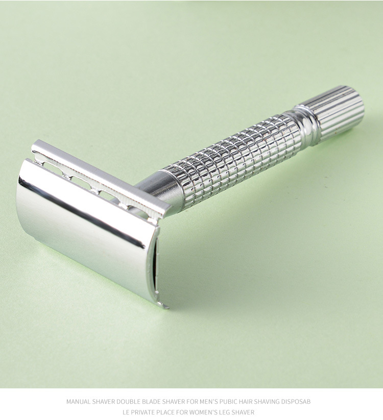 男士手动剃须刀t型刮胡刀老式双面刀片刮脸刀赠刀盒锋利批发