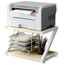 打印机架办公室双层收纳架桌面文件复印机架多功能家用简易置物架