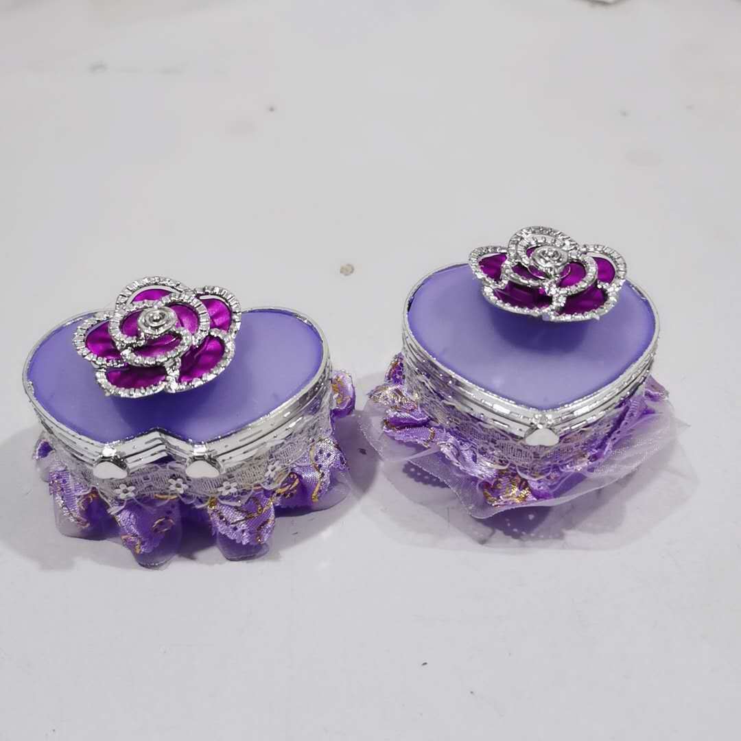 新品12入塑料首饰盒饰品盒公主盒女学生玩具学校周边小卖部流行