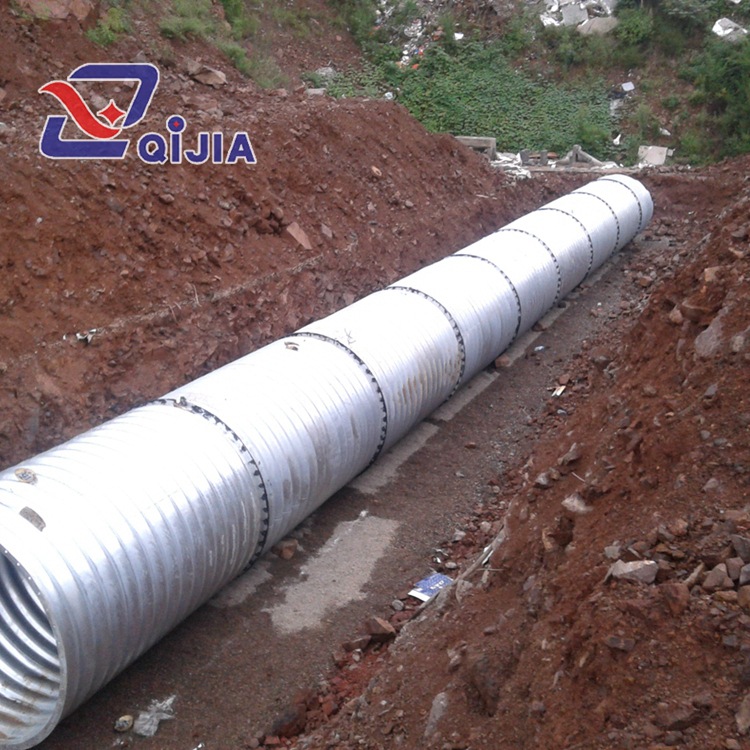 埋地式金属波纹管涵 高速公路路基排水用波纹管涵 钢波纹涵管