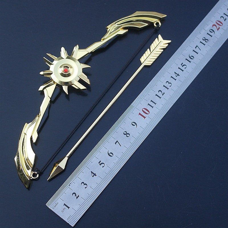 王者武器赵云韩信吕布关羽曹操李白后羿弓箭凯兵器模型钥匙扣20cm