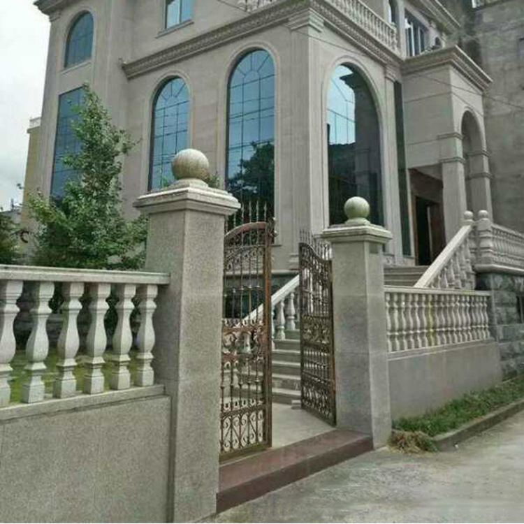 可定制阳台扶手石雕汉白玉黄岗岩阳台柱别墅阳台护栏花瓶石柱