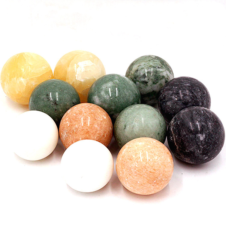 石头球批发大理石健身球圆形5.0cm手掌穴位按摩地摊夜市货源