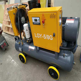开山空压机 螺杆式移动空气压缩机 矿山工地lgy-5/10风镐风钻气泵