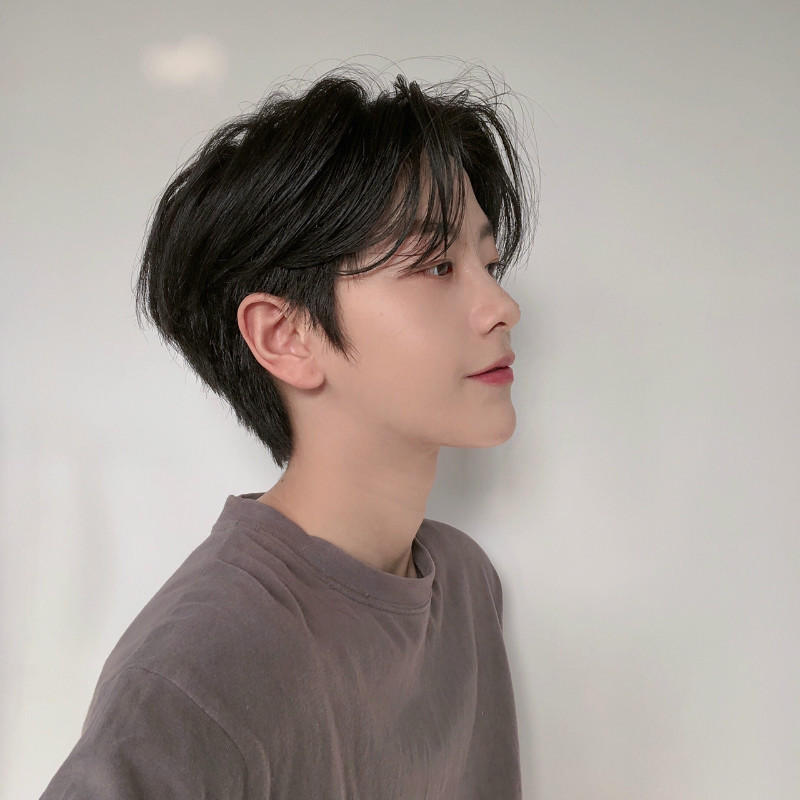 男士假发短直发韩版帅气中分倒毛短发男自然蓬松化纤头套厂家批发