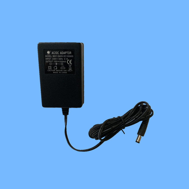欧规电源 230v/10vdc 600ma线性电源 ce圆插高台