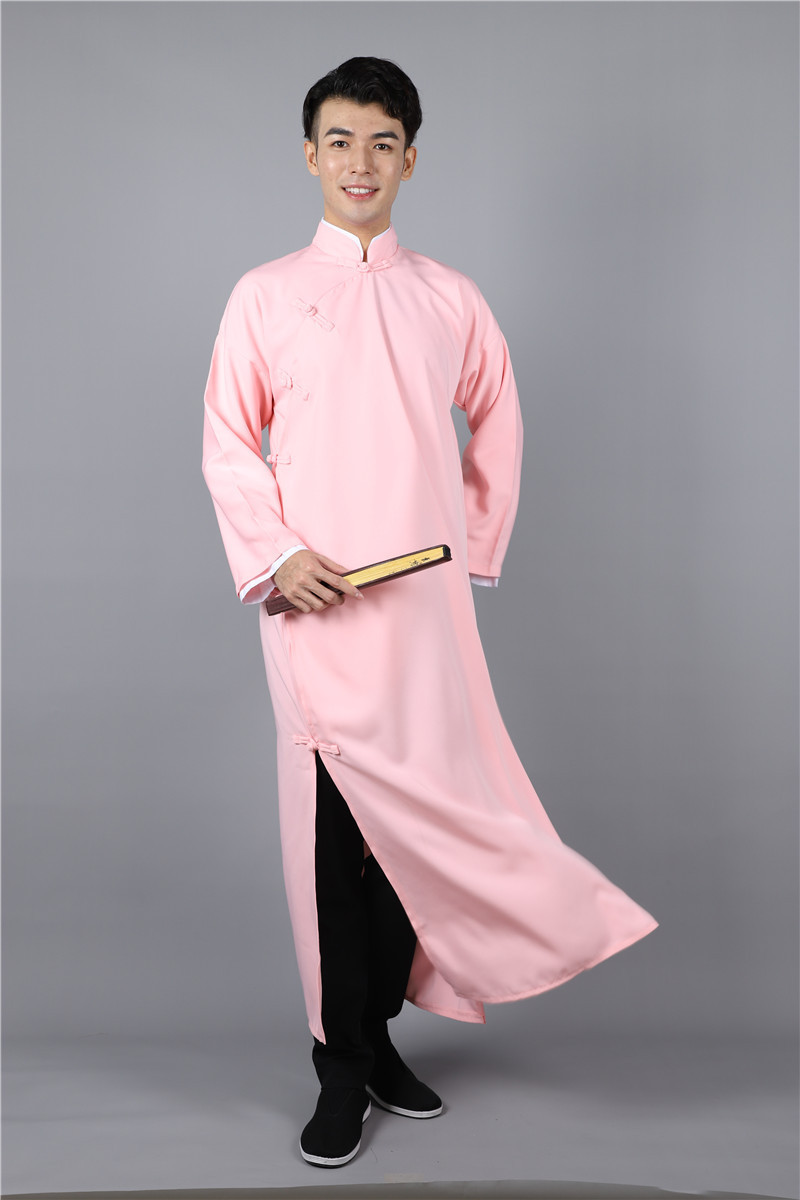中式长袍马褂郭德纲相声演出服长衫长袍张云雷舞台表演服伴郎服男