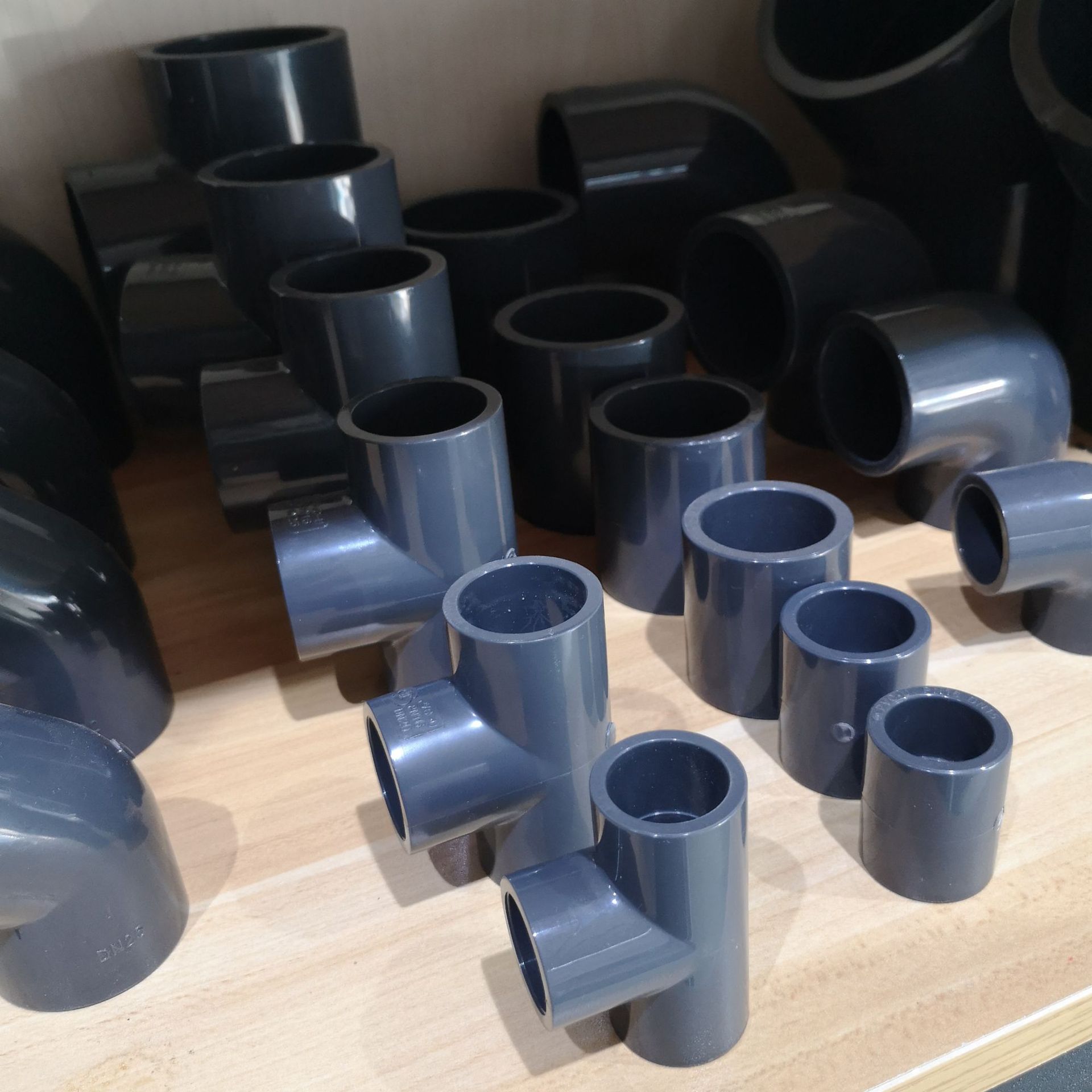 三佑pvc给水管配件塑料对接头 upvc管短接头直接化工管件直通管箍