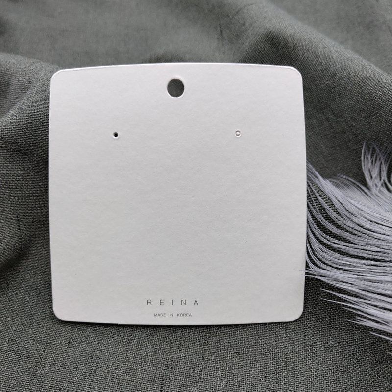 烫金纸卡饰品卡片定做耳钉项链耳环彩卡批发吊牌包装卡纸定制logo