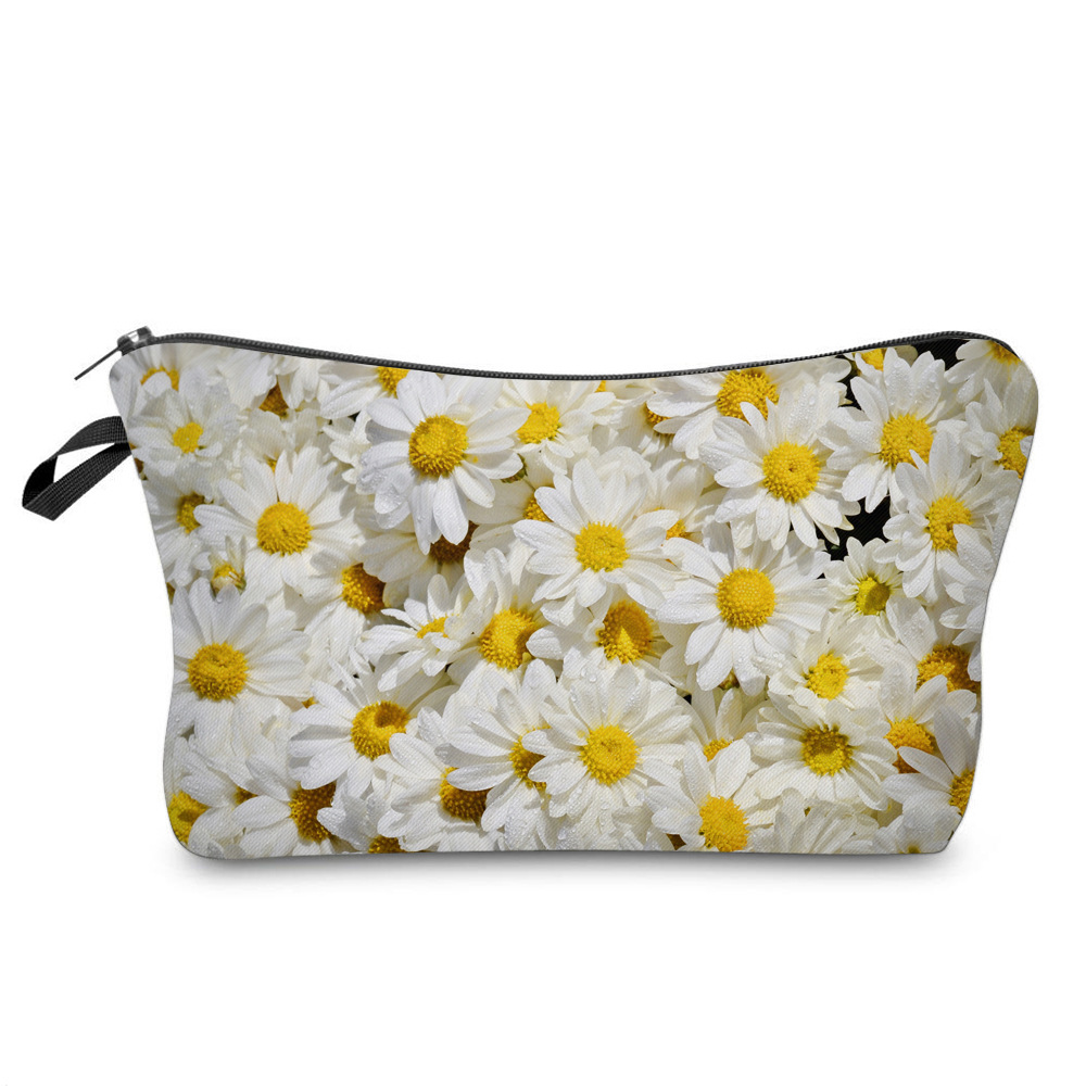 2020 New Amazon Hot Sale Little Daisy Cosmetic Bag Multi-Functional Ladies' Dumplings Cosmetic Bag Storage Wash Bag