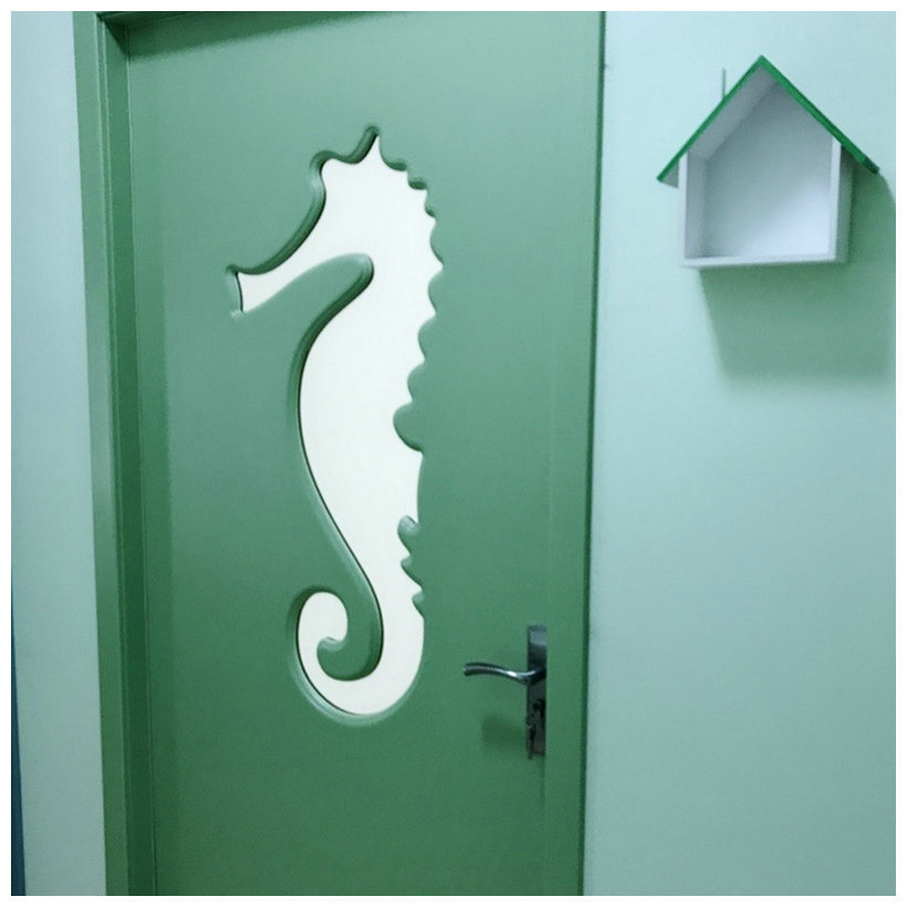 卡通童趣简易造型门 定制幼儿园门教室班级门 培训班早教门免漆门