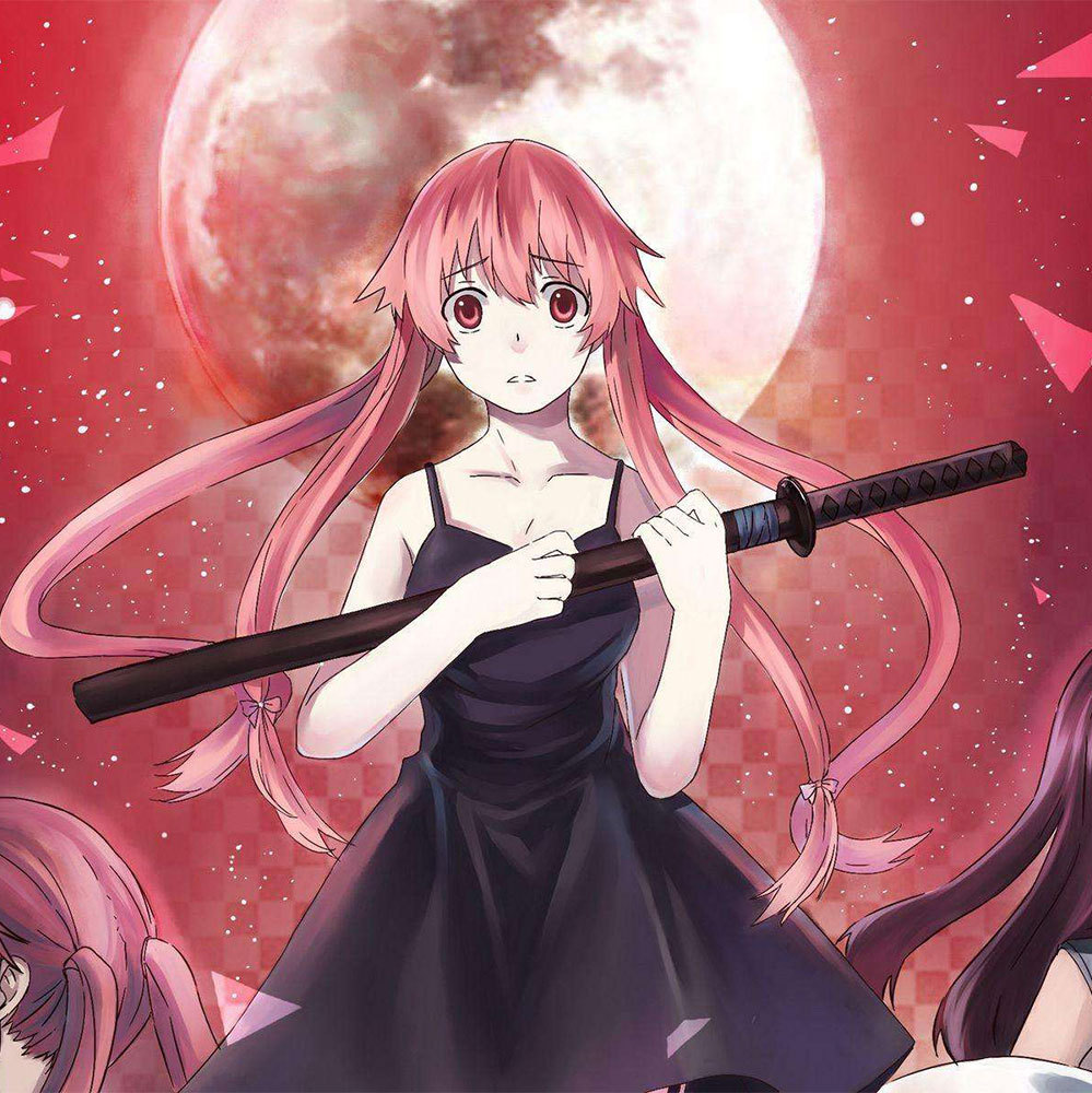 聚吉源cos未来日记我妻由乃黑色皮裙cosplay动漫服装日常服表演服