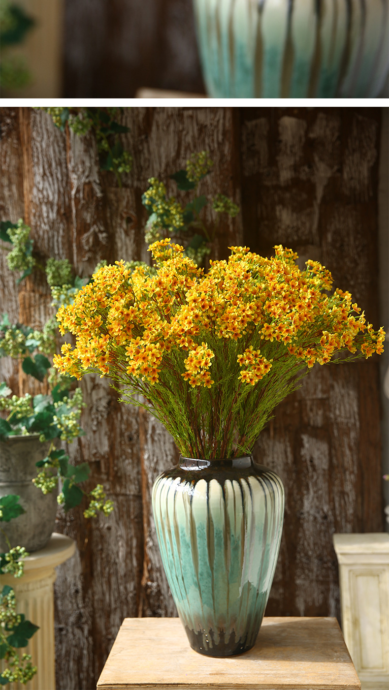 三头杰拉尔顿腊梅 澳大利亚蜡花仿真花假花客厅装饰酒店布置