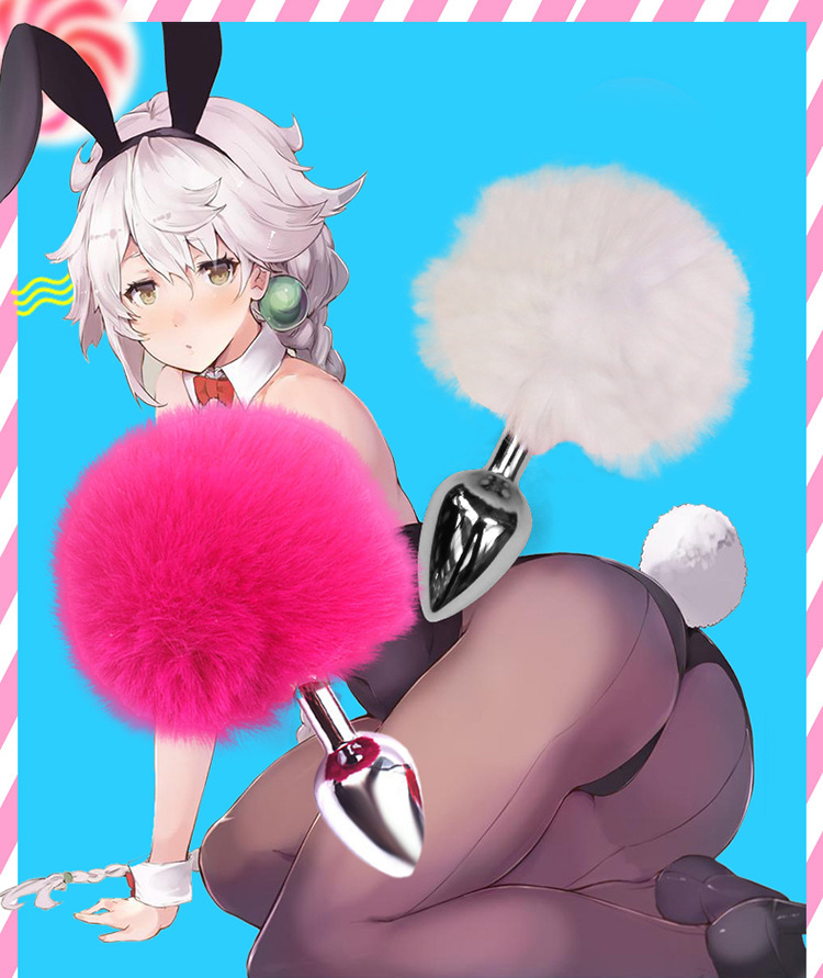 狗猫兔尾巴肛塞尾巴sm外出穿戴后庭另类玩具尾巴肛塞一件代发