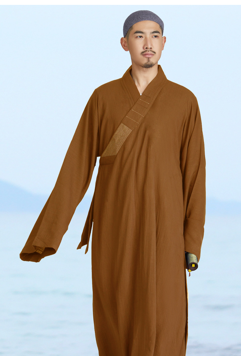 弘通僧服长褂日本麻四季款僧衣大褂和尚服僧装小褂男女比丘尼僧袍