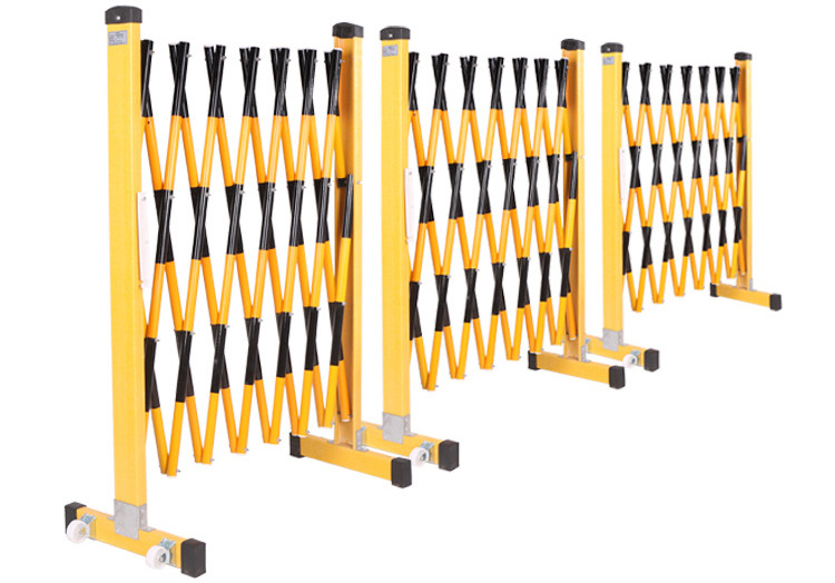 可移动玻璃钢伸缩围栏绝缘道路伸缩路障电力施工便携式防护隔离栏
