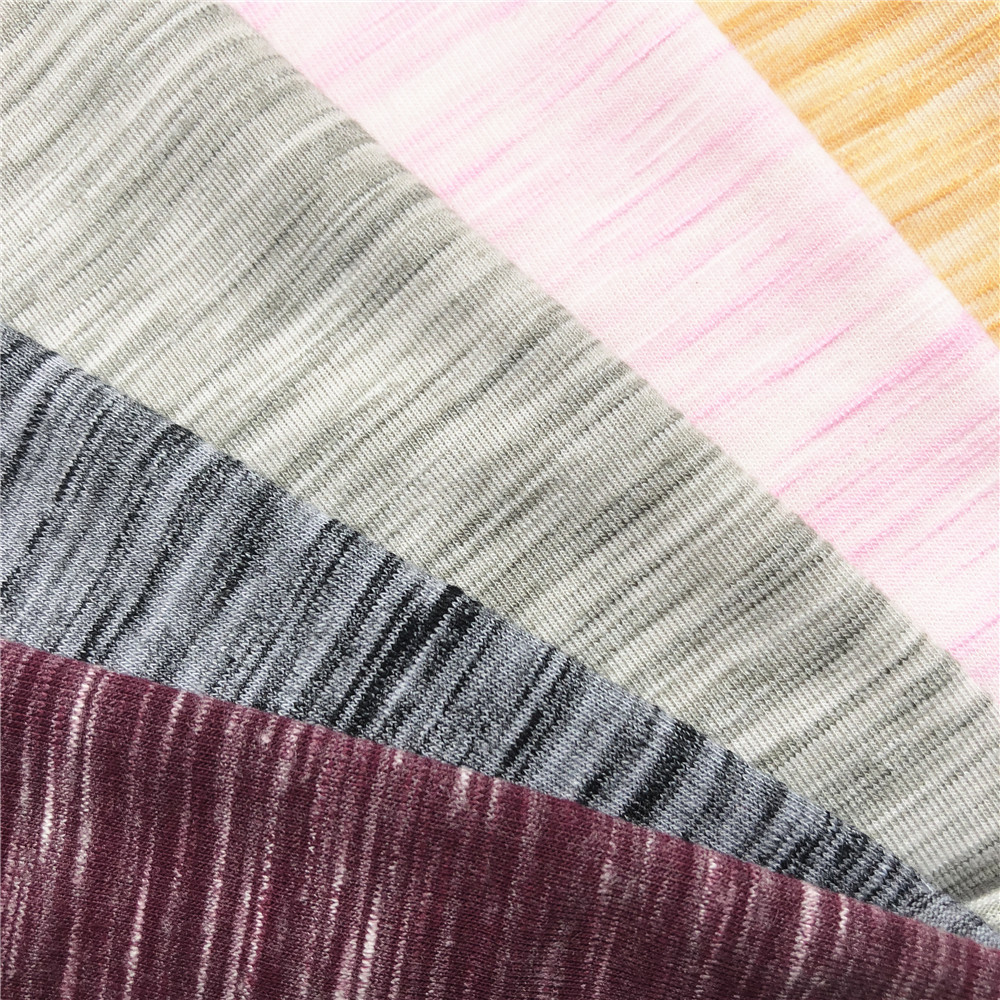 缎彩竹节棉平纹汗布 春夏彩棉短袖薄款t恤凉感连衣裙套装运动面料