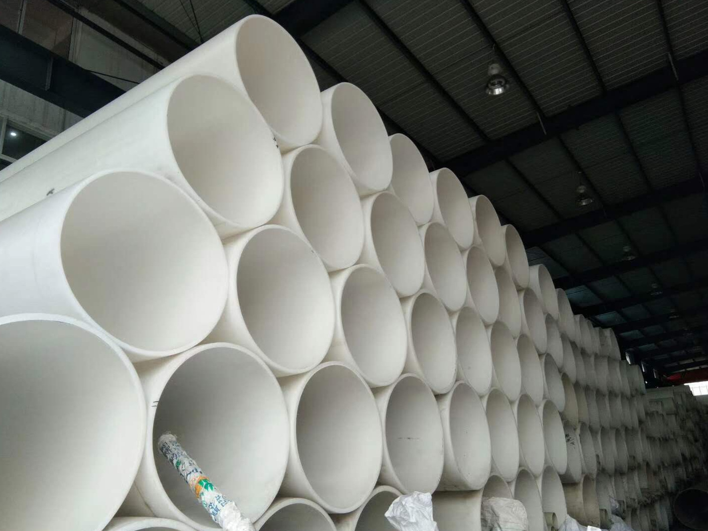 裕博厂家直销pp管frpp聚丙烯管道阻燃管道耐酸碱防腐蚀通风排气管