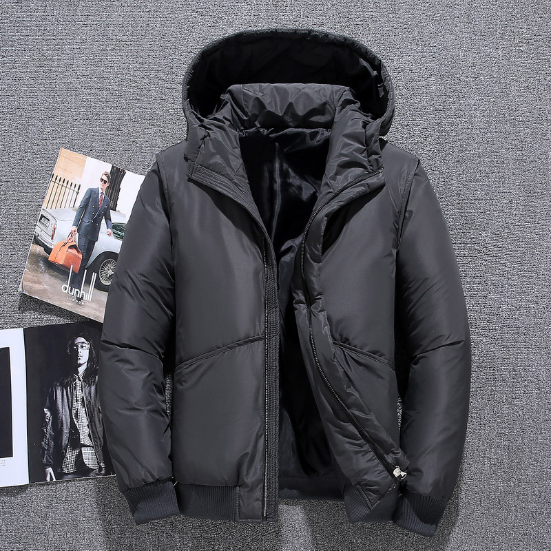 Cross-Border Men's New Clothes down Jacket Men's Short Young Men's Winter Thick Coat Jacket Winter Wholesale Delivery