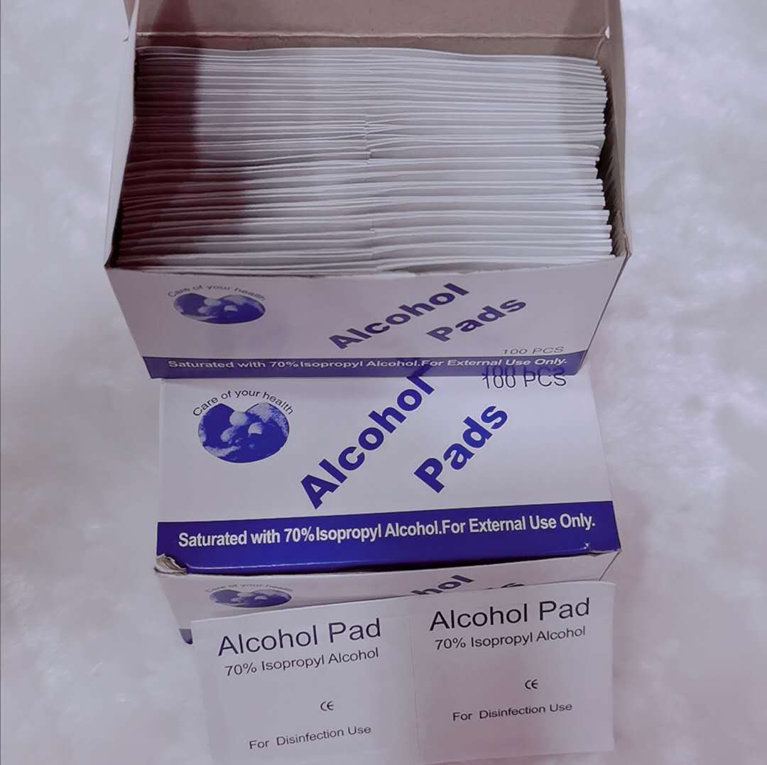 酒精棉片 每盒100片 一次性美甲清洁片