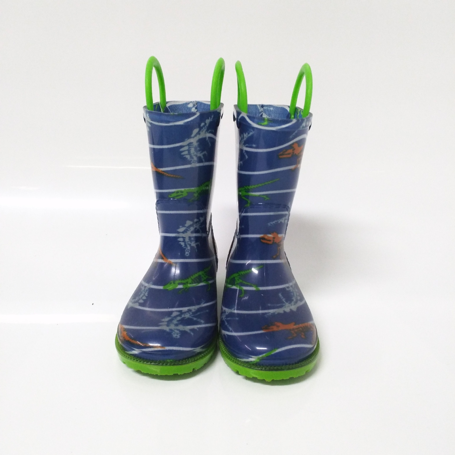 防滑工厂订制恐龙卡通水鞋儿童pvc塑料雨鞋