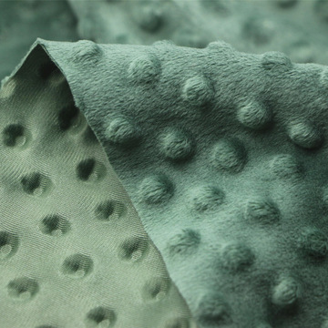 针织经编全涤水晶超柔ks压花压泡超柔短毛绒布玩具服装记忆枕面料